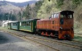Waldbahn Bieszczady in Cisna am 02.05.1992